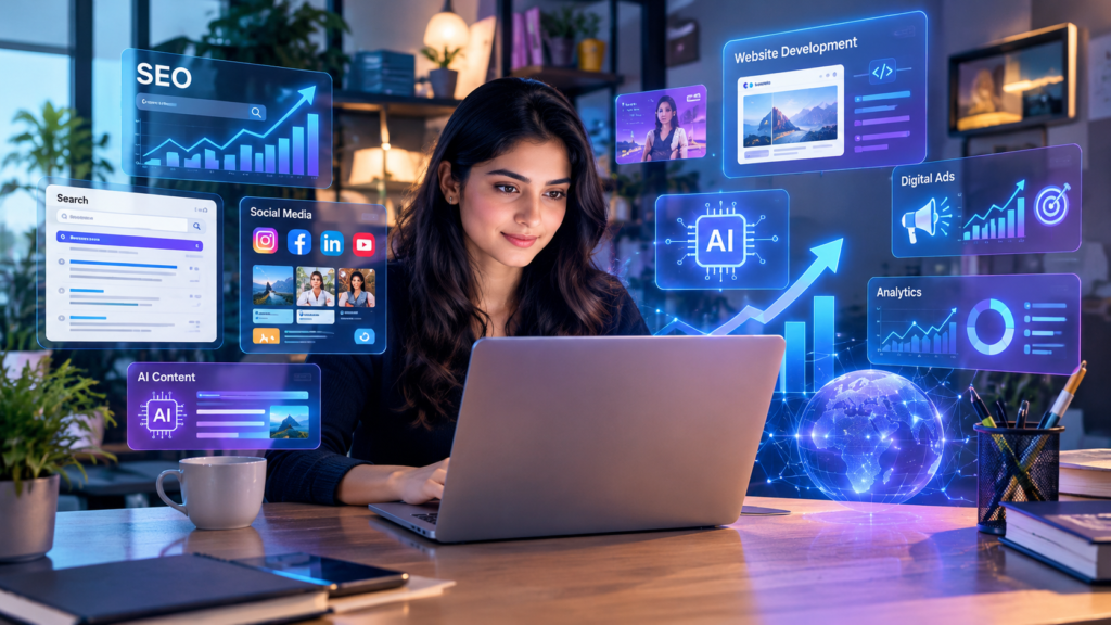 AI in Digital Marketing helping businesses improve SEO, content and online growth in 2026